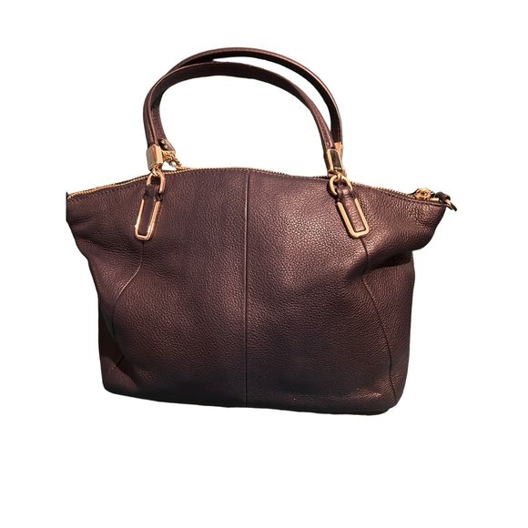 Coach Mini Kelsey  Pebbled Leather Satchel  Midnight - Picture 5 of 6